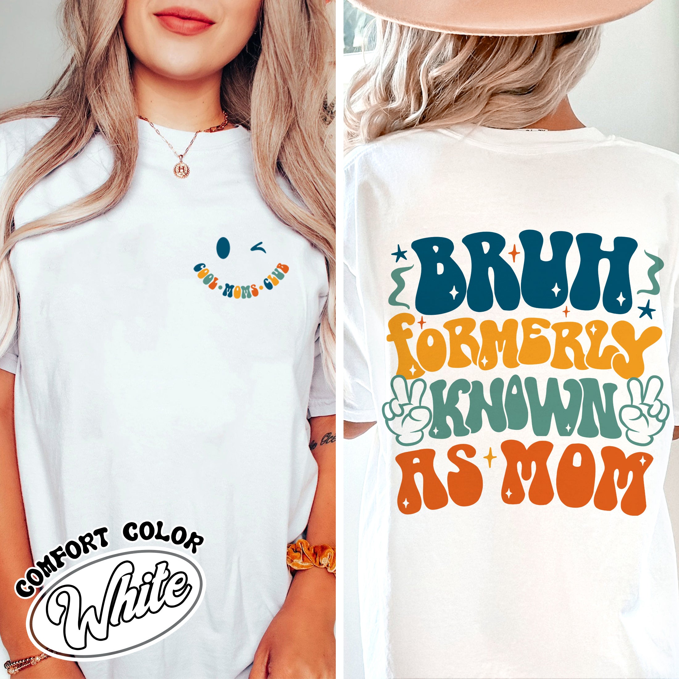 bruh formerly known as mom comfort color shirt vintage cool mom t shirt womens club shirt