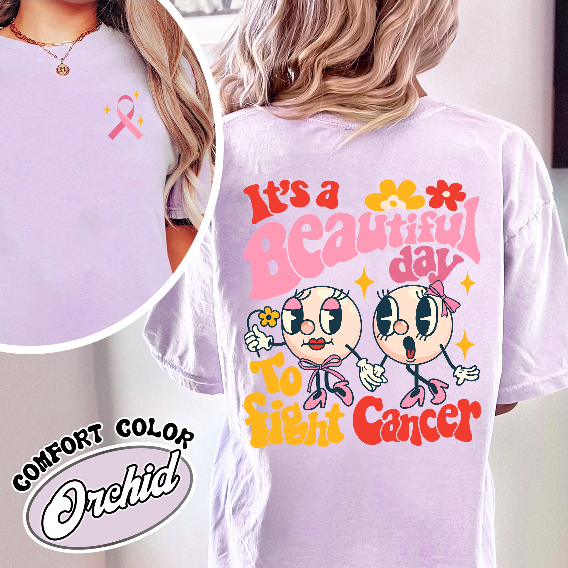 cancer fighting comfort color shirt pink breast cancer vintage t shirt womens awareness shirt fvbcm