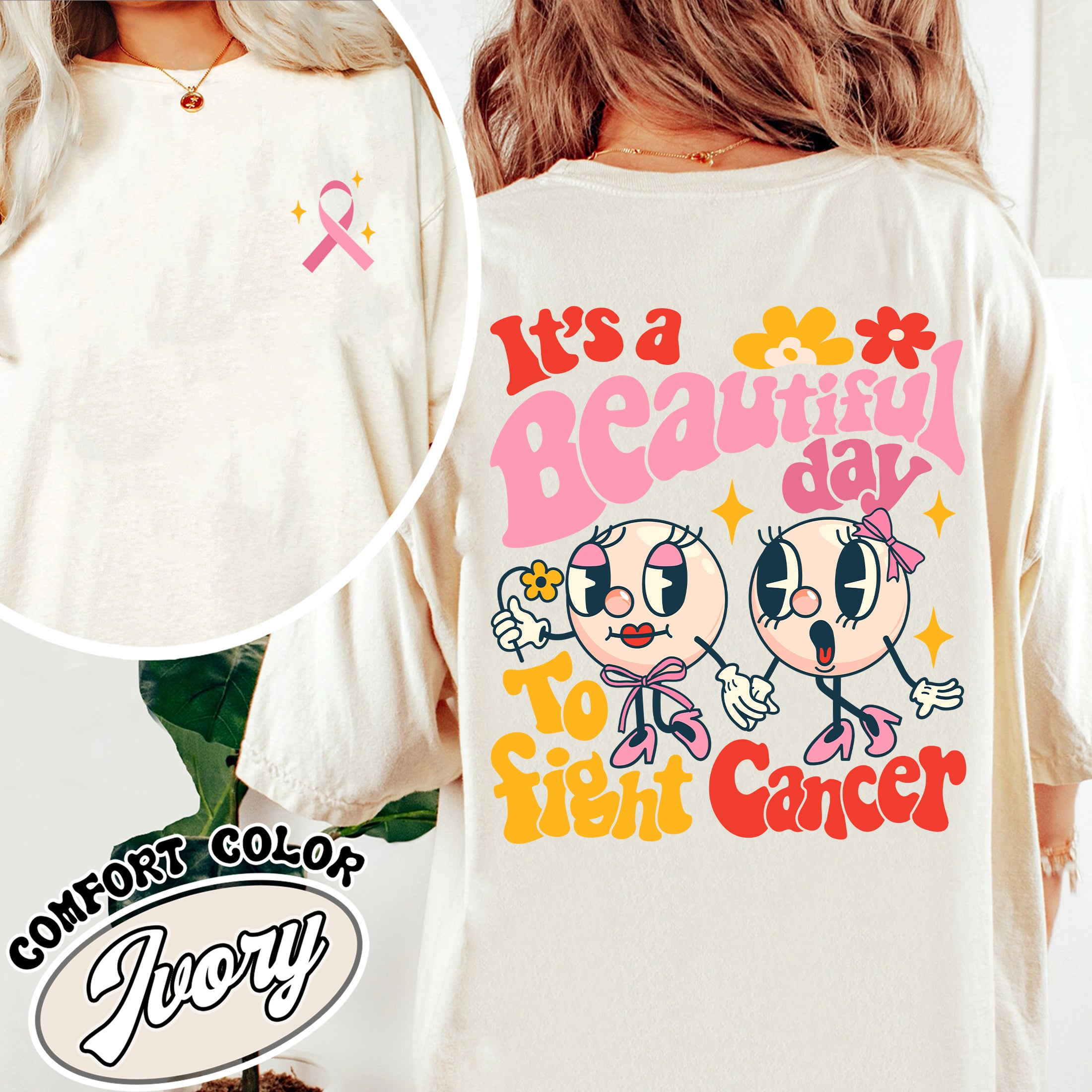 cancer fighting comfort color shirt pink breast cancer vintage t shirt womens awareness shirt