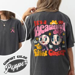 cancer fighting comfort color shirt pink breast cancer vintage t shirt womens awareness shirt zdubt