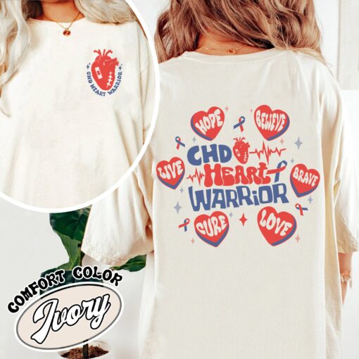 chd awareness comfort color shirt heart disease awareness womens vintage t shirt chd awareness ribbon shirt isay2
