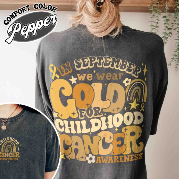 childhood cancer awareness month shirt childhood cancer vintage t shirt nurse support womens shirt wjkuq