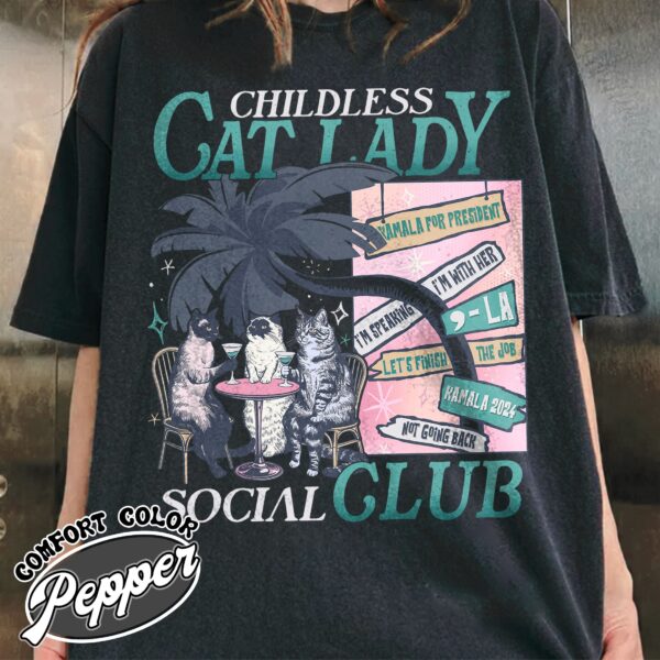 childless cat lady shirt vintage childless cat lady t shirt womens social club shirt bilpa