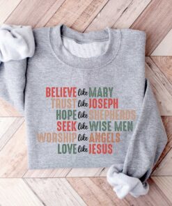 christian christmas sweatshirt with believe design for faithful expression and celebrating jesus during the holiday season 5rwmm scaled