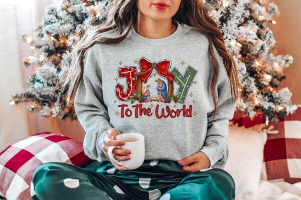 christian nativity sweatshirt featuring true story design for christmas celebrations and jesus inspired apparel