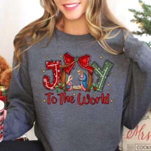 christian nativity sweatshirt featuring true story design for christmas celebrations and jesus inspired apparel fol0m