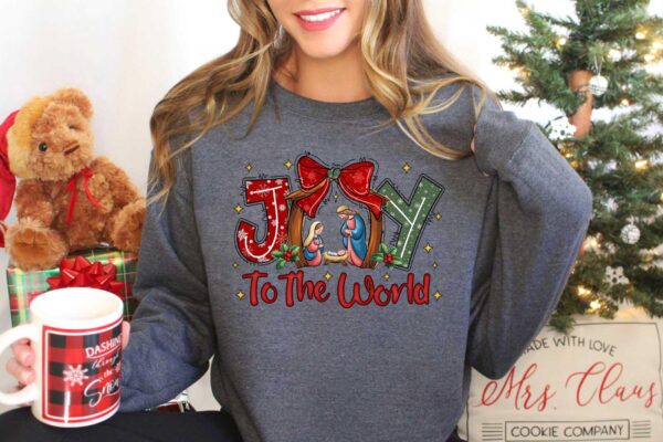 christian nativity sweatshirt featuring true story design for christmas celebrations and jesus inspired apparel fol0m