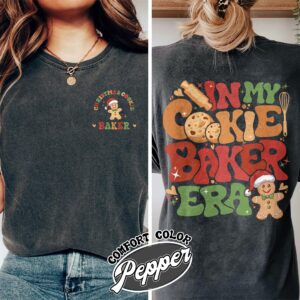 christmas cookie baker and tester shirt vintage christmas cookie t shirt womens holiday couples shirt jkeby