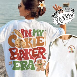 christmas cookie baker and tester shirt vintage christmas cookie t shirt womens holiday couples shirt xqz7g