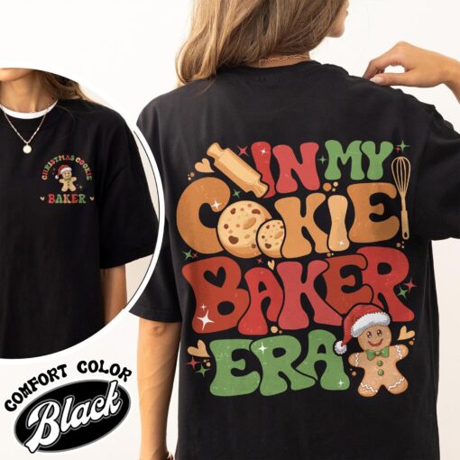 christmas cookie baker and tester shirt vintage christmas cookie t shirt womens holiday couples shirt zr9o9