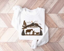 Christmas Jesus Sweatshirt  Christian Faith Apparel  Vintage Style Christmas Religion Shirt for Comfort and Expression