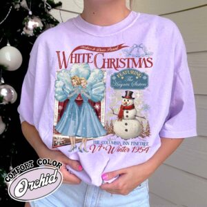 christmas sister t shirt vintage christmas movie t shirt holiday womens shirt white christmas movie inspired foled