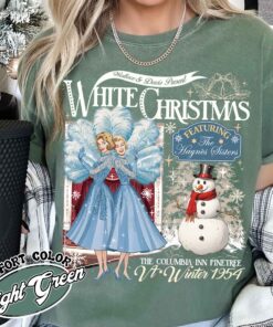 christmas sister t shirt vintage christmas movie t shirt holiday womens shirt white christmas movie inspired lze2j