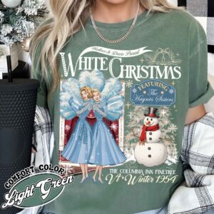 christmas sister t shirt vintage christmas movie t shirt holiday womens shirt white christmas movie inspired lze2j