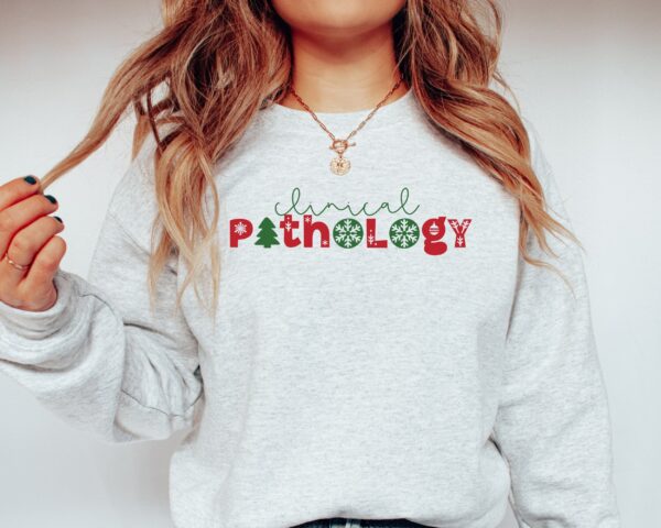 clinical pathology sweatshirt for christmas funny holiday sweater with unique clinical design fb6ou