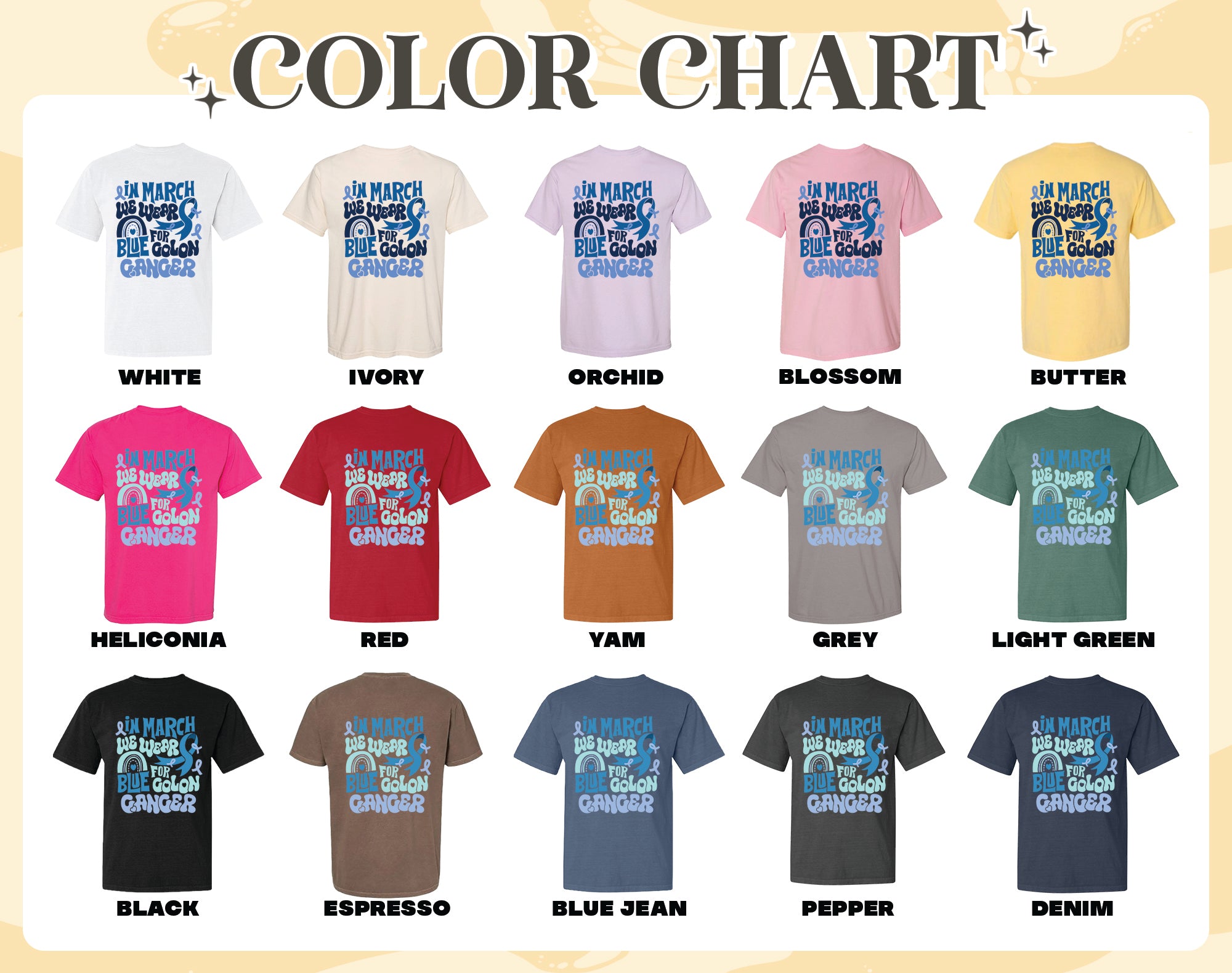 colon cancer awareness comfort color shirts we wear blue vintage t shirts colon cancer awareness rainbow potmf