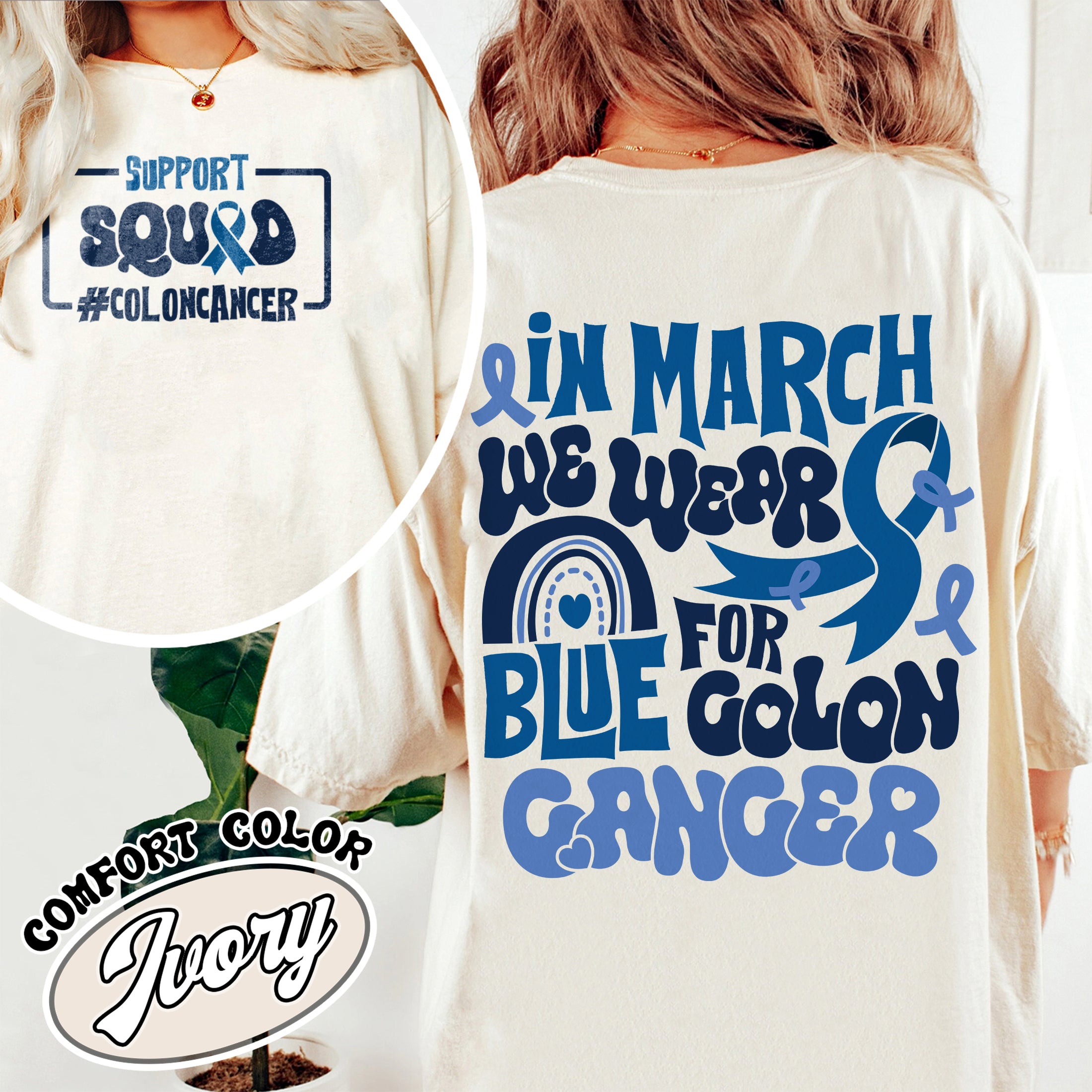 colon cancer awareness comfort color shirts we wear blue vintage t shirts colon cancer awareness rainbow