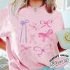 coquette pink bow comfort color shirt trendy vintage pink bow t shirts womens aesthetic shirt twulo