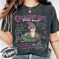 crescent city postal service comfort color shirt halloween vintage book t shirt womens sjm merch l8hli