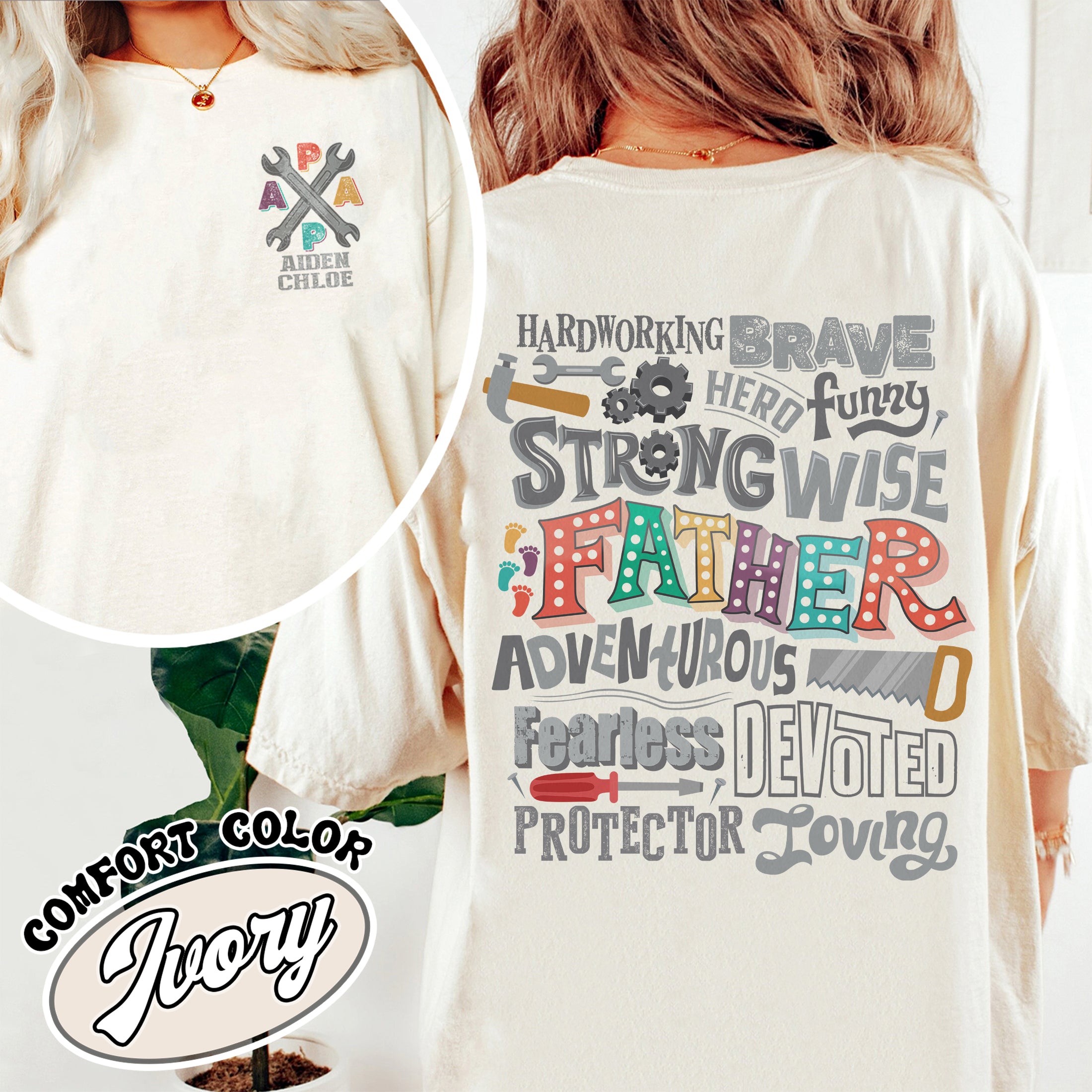 custom best dad ever comfort colors t shirt personalized best dad ever vintage t shirt fathers day gift azcsw