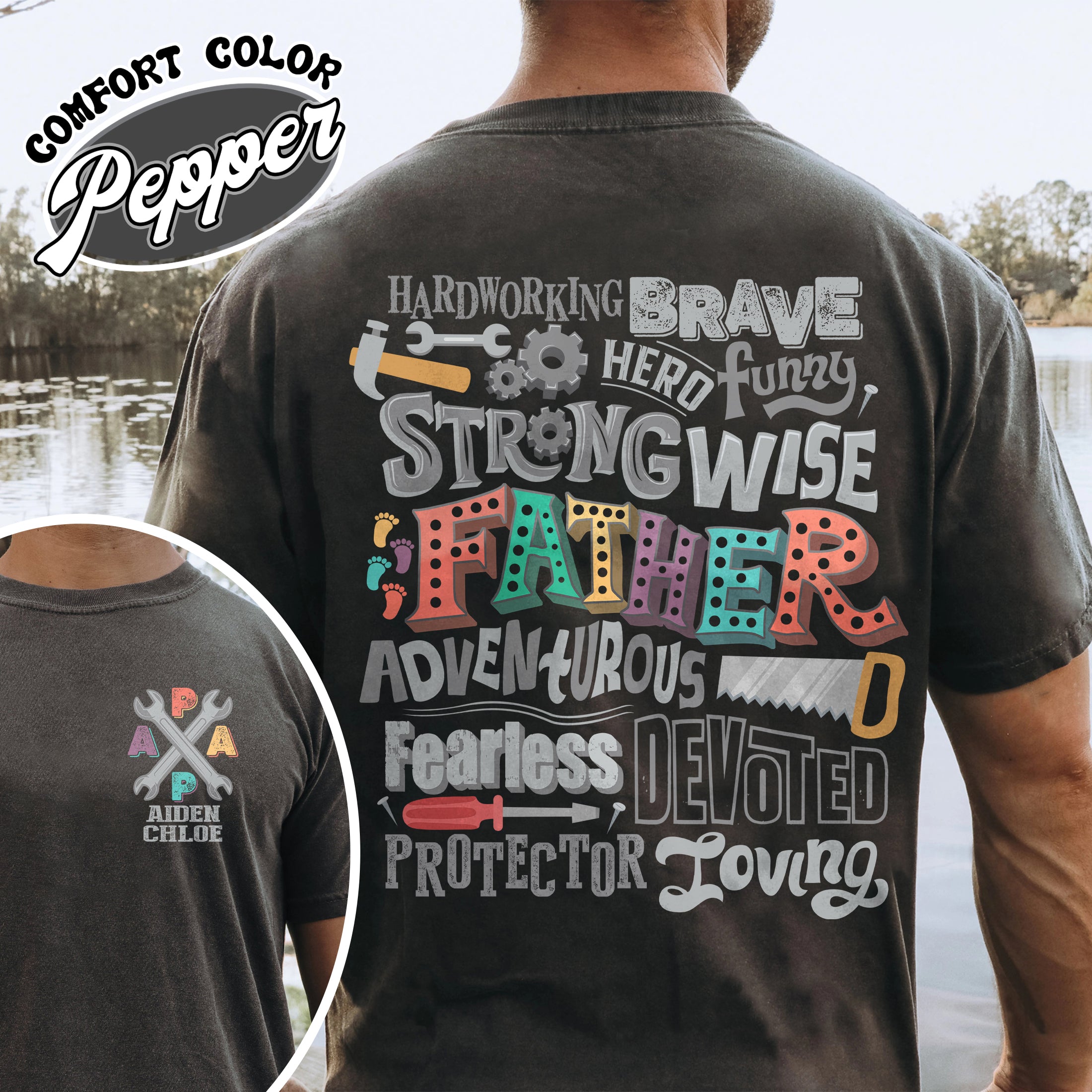 custom best dad ever comfort colors t shirt personalized best dad ever vintage t shirt fathers day gift