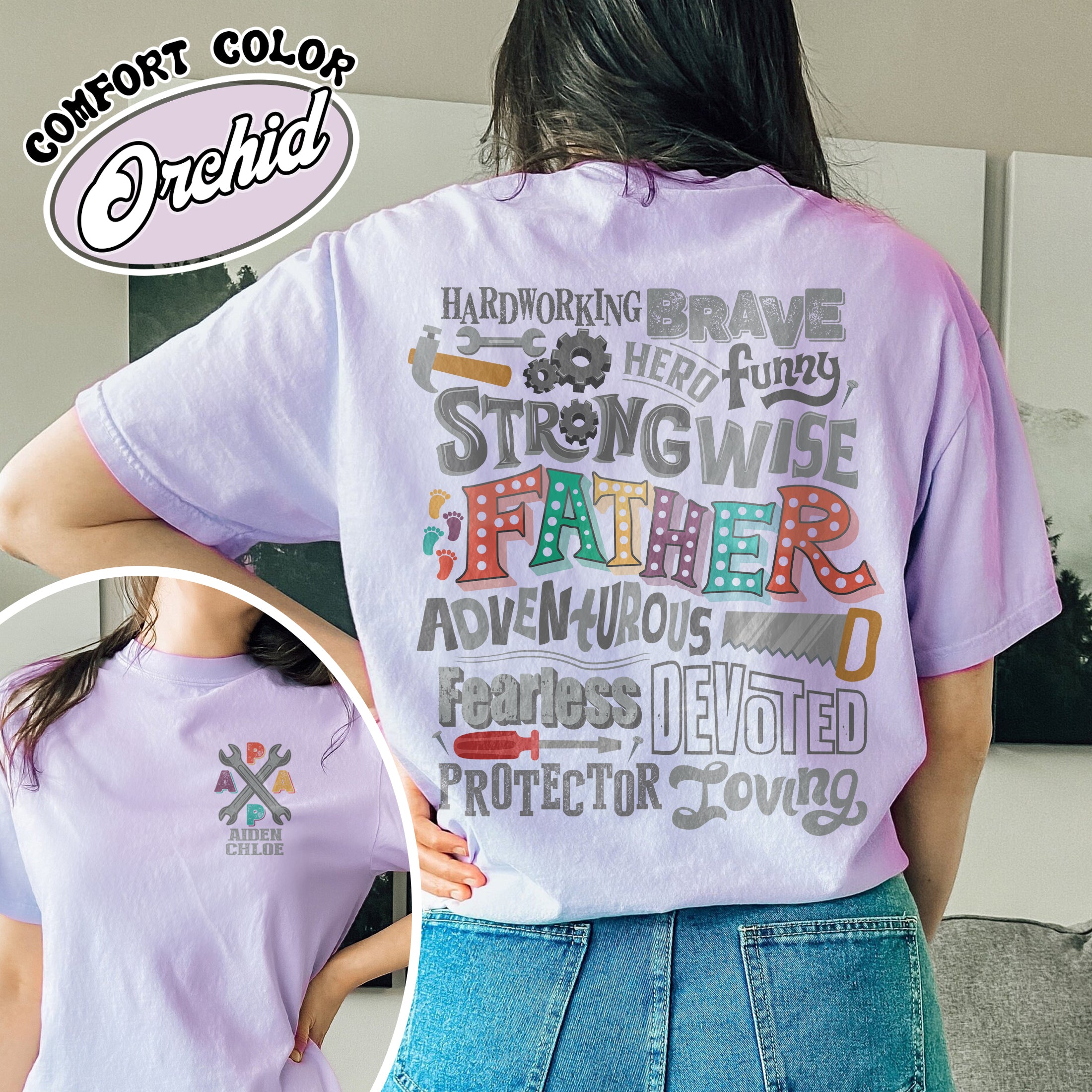 custom best dad ever comfort colors t shirt personalized best dad ever vintage t shirt fathers day gift she55