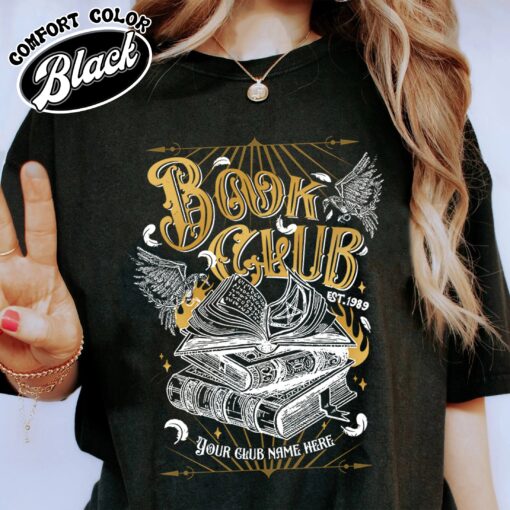 custom book club comfort color shirt vintage fantasy book club t shirt womens custom romantasy shirt 2d1ep