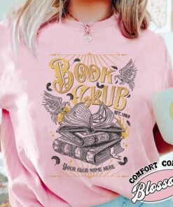 custom book club comfort color shirt vintage fantasy book club t shirt womens custom romantasy shirt txkp2