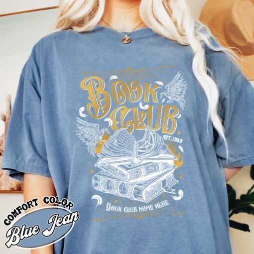 custom book club comfort color shirt vintage fantasy book club t shirt womens custom romantasy shirt