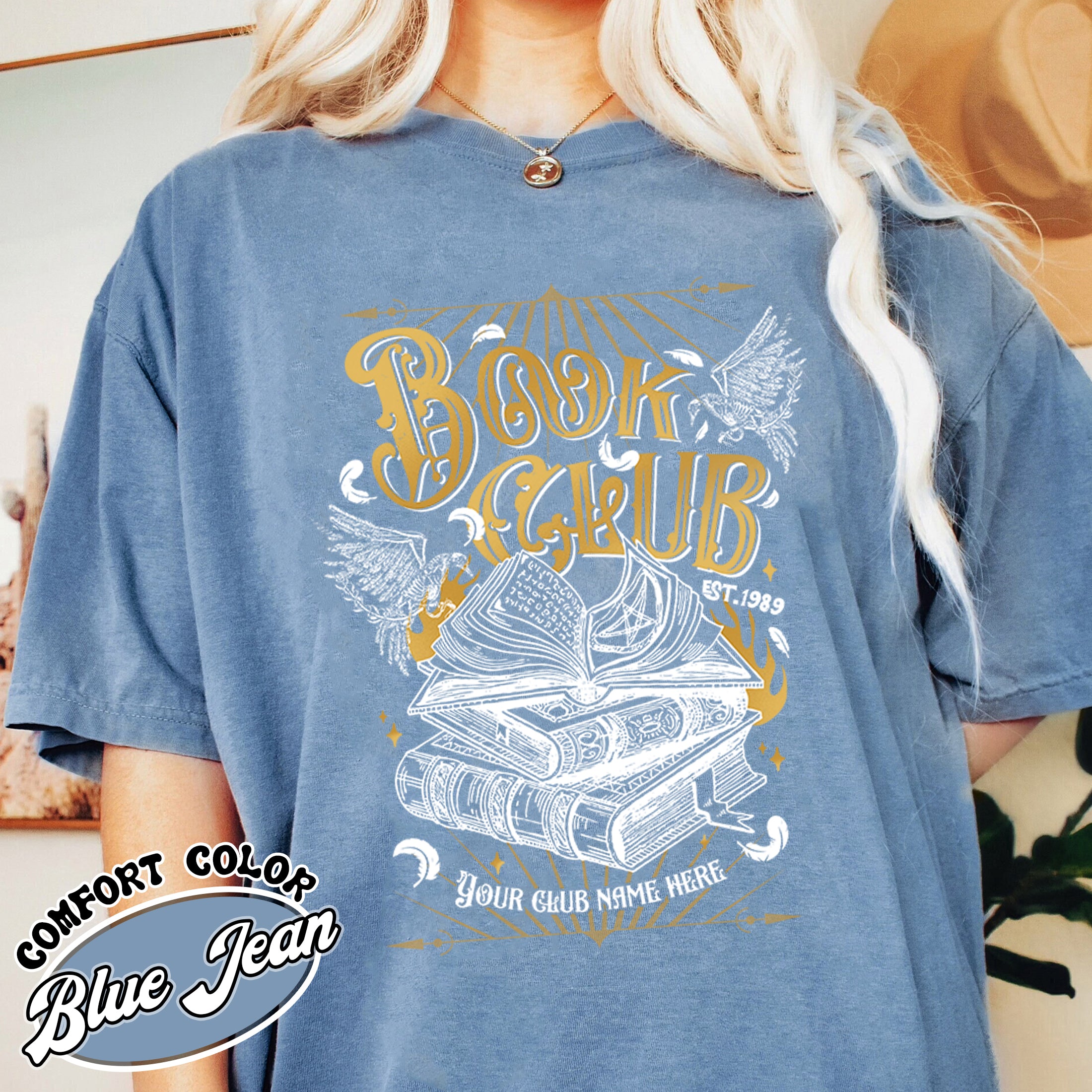 Custom Book Club Comfort Color Shirt - Vintage Fantasy Book Club T-Shirt Women's Custom Romantasy Shirt 10 custom book club comfort color shirt vintage fantasy book club t shirt womens custom romantasy shirt