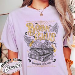custom book club comfort color shirt vintage fantasy book club t shirt womens custom romantasy shirt yqhts