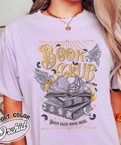 custom book club comfort color shirt vintage fantasy book club t shirt womens custom romantasy shirt yqhts