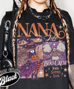 custom halloween nana witch shirt personalized nana witch vintage halloween t shirt custom womens shirt p78om