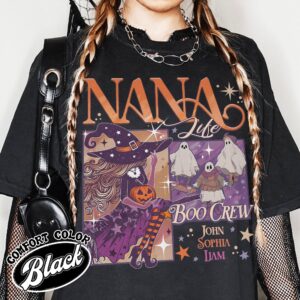 custom halloween nana witch shirt personalized nana witch vintage halloween t shirt custom womens shirt p78om