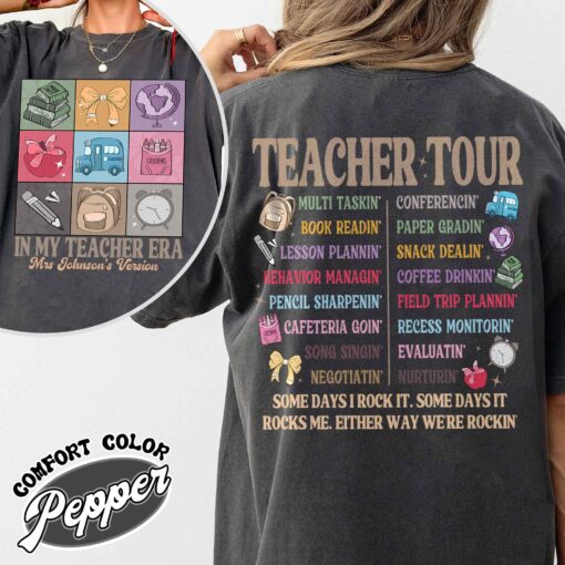 custom name teacher shirt abcd teacher tour vintage t shirt womens back to school custom shirt 0azef