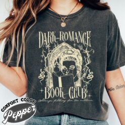 dark romance book club comfort color shirt dark romance vintage t shirt womens book lover gift bbr8g