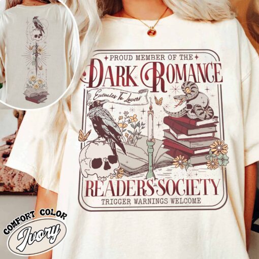 dark romance book club shirt good girls read dark romance vintage t shirt womens social club shirt gbuki