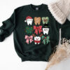 dental hygienist christmas sweatshirt for dentists and dental assistants funny crewneck with christmas teeth design ondre