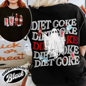 diet coke ghost shirt ghost with diet coke vintage t shirt womens halloween teacher shirt amxnj