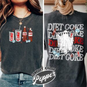 diet coke ghost shirt ghost with diet coke vintage t shirt womens halloween teacher shirt hvlm2