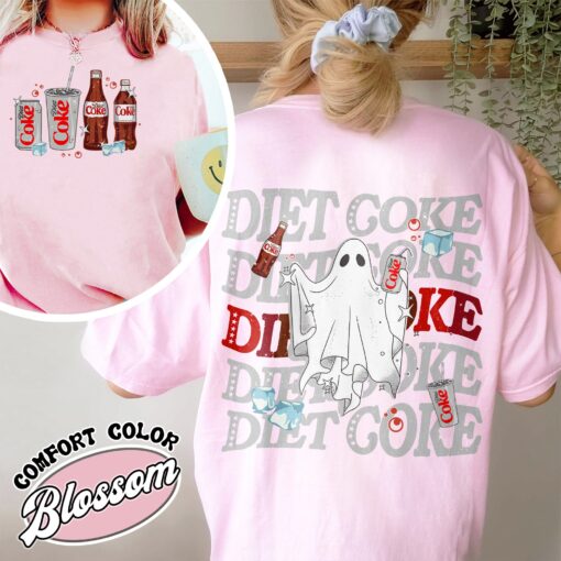 diet coke ghost shirt ghost with diet coke vintage t shirt womens halloween teacher shirt inp39