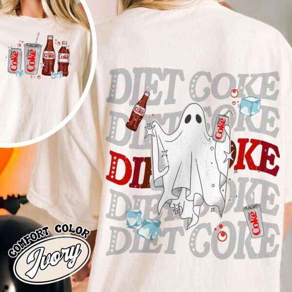 diet coke ghost shirt ghost with diet coke vintage t shirt womens halloween teacher shirt oeipd