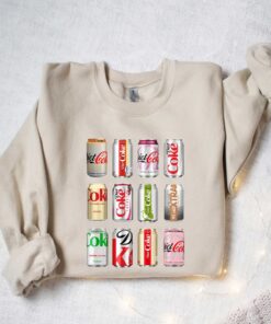 diet coke sweatshirt for christmas trendy funny design featuring diet coke bottles unique apparel for diet coke lovers qum3t scaled