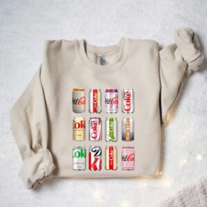 diet coke sweatshirt for christmas trendy funny design featuring diet coke bottles unique apparel for diet coke lovers qum3t scaled