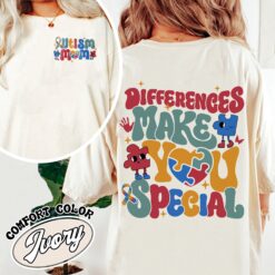differences make you special comfort color shirt autism awareness vintage t shirt womens in my autism mom era shirt ax7fw