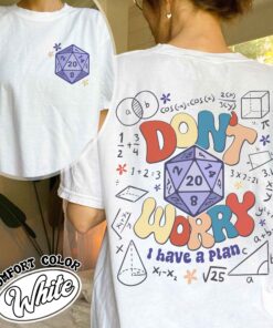 dont worry i have a plan shirt funny gamer vintage t shirt dnd dice set womens gamer shirt q6nd8