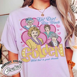 eat dirt die trash stay golden with pocket graphic tee funny vintage mom t shirt womens sarcastic shirt uuu04