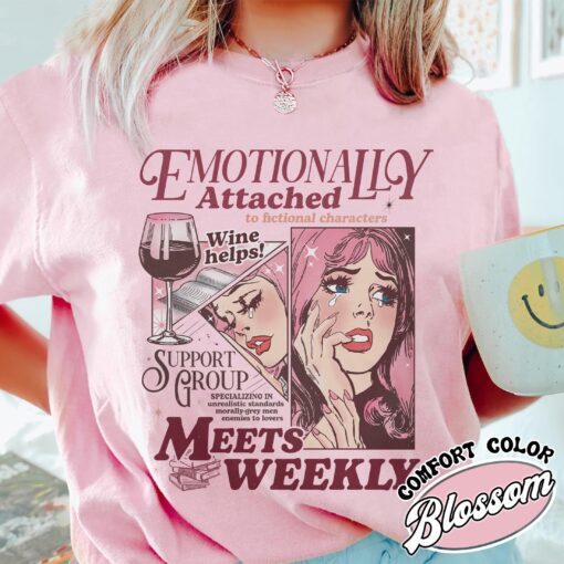 emotionally attached to fictional characters shirt retro bookish vintage t shirt womens romance reader shirt gz7ce