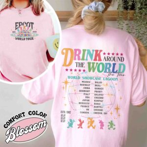 epcot drink around the world shirt vintage epcot drinking t shirt womens party shirt 7ldqi