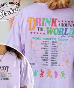 epcot drink around the world shirt vintage epcot drinking t shirt womens party shirt ehc5e